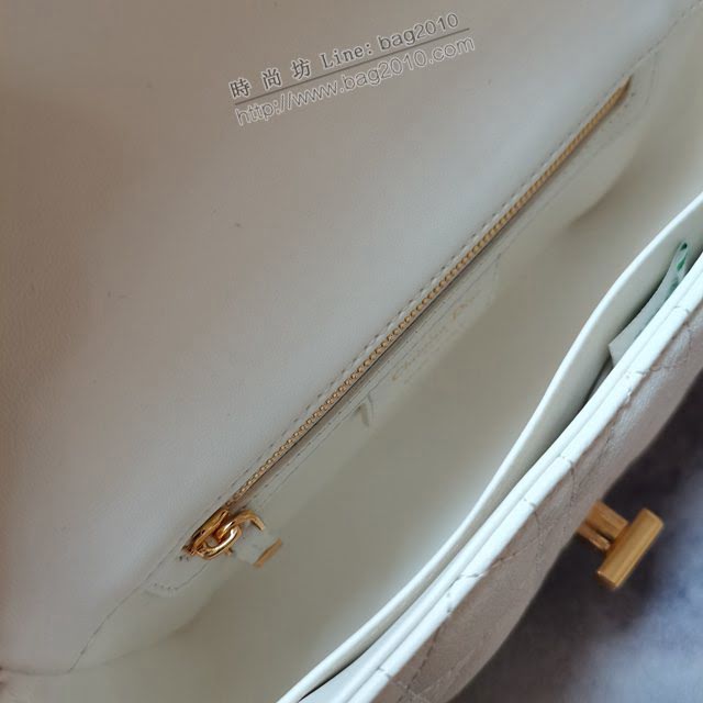 Dior女包 迪奧Caro羊皮內裏小號鏈條包 Dior手提肩背斜挎包  dfk1859